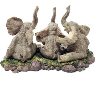 👉 Olifanten beeldje polyresin One Size multicolor Olifant beeld welkomstbord decoratie | GerichteKeuze 8719481846787