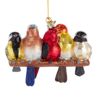 👉 Ornament s One Size GeenKleur Noble Gems Songbirds On Branch 5 inch Kurt S. Adler 86131582967