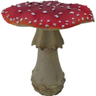 👉 Polyresin One Size multicolor Paddenstoel beeld herfst decoratie - Tuin paddenstoelen 20 cm | Inspiring Minds 6011606537528