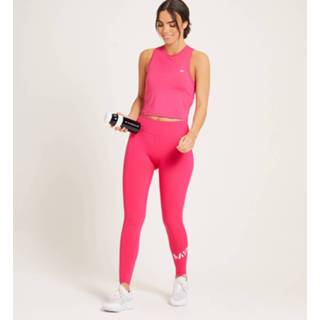 👉 MP cropped sporthemd met racerback voor dames - Magenta - XXL