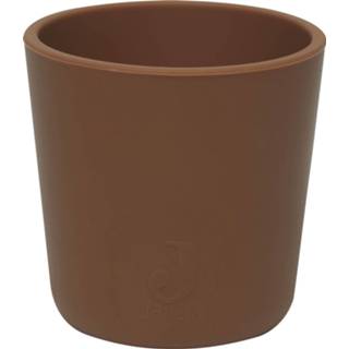 Beker siliconen caramel bruin Jollein 8717329366350