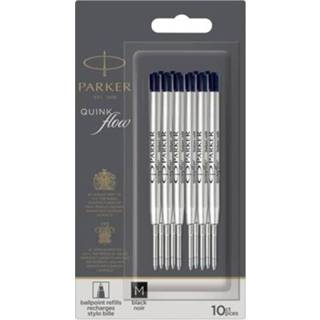 👉 Balpenvulling zwart medium active 10 Parker QuinkFlow balpenvullingen 3026981191534