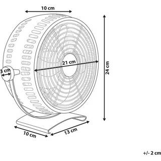 👉 Tafelventilator zilver IJzer One Size Color-Zilver RIBBLE 4251682247726