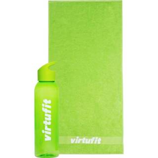 👉 Handdoek groen active VirtuFit Set met en Waterfles -