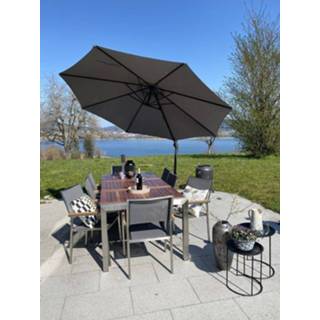 👉 Parasol antraciet polyester One Size Color-Grijs RAVENNA 4260580936250