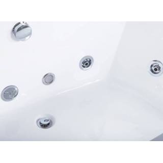 👉 Whirlpoolbad wit acryl One Size Color-Wit Whirlpool-bad met LED FUERTE 4260602377016
