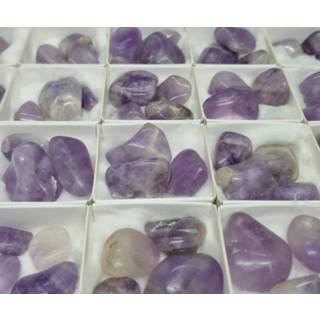 👉 Trommelsteen lavendel amethist One Size Color-Paars - Edelstenen kwarts 8720365240584