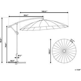 👉 Parasol beige polyester One Size Color-Beige lichtbeige CALABRIA II 4260580928224