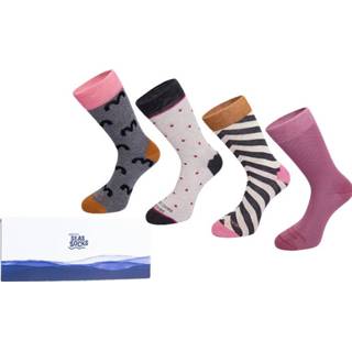 👉 Sock meerkleurig vrouwen Healthy Seas Socks dames giftbox 4P daintree multi 8715344505471