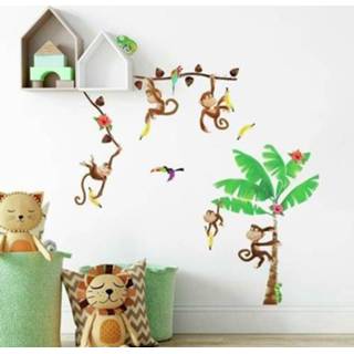 👉 Muursticker RoomMates Monkey Business 34878119250