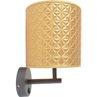 Vintage wandlamp grijs goud One Size donkergrijs met triangle kap - Matt 8718881094187