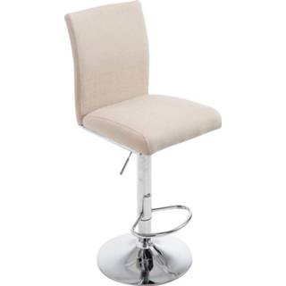 👉 Barkruk beige metaal One Size no color Nervahaug - Modern 38,5 cm x 47 95 6090316582547