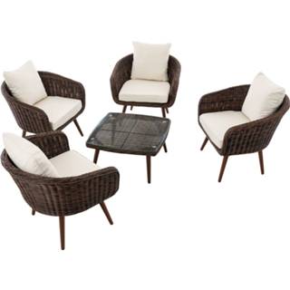 👉 Bruin One Size no color Nysua Tuinmeubelen - Modern 70 cm x 35 6090319167154