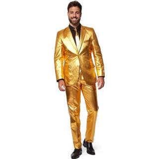 👉 Verkleedpak polyester goud Color-Goud 60 mannen OppoSuits Groovy heren maat 8720143854422