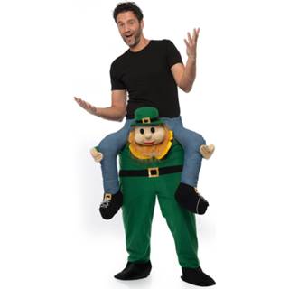 👉 Verkleedpak groen polyester One-Size Color-Groen mannen Partychimp St Patrick heren 8720088043004