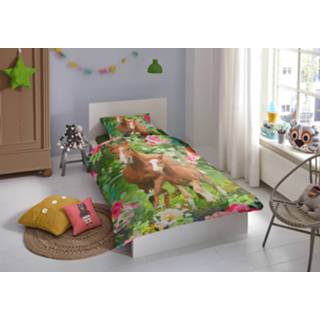 👉 Dekbedovertrek katoen multi Good Morning 140x200/220cm Foal - 8717285158686