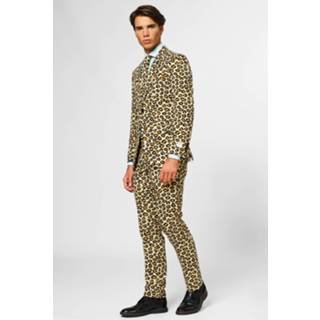 👉 Verkleedpak beige polyester 56 Color-Meerkleurig mannen OppoSuits The Jag heren maat 8718719270271
