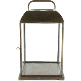 👉 Lantaarn staal nikkel messing One Size Color-Bruin TOM Viktor 44 x 25,5 cm staal/nikkel 8718317833106