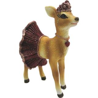 👉 Meerkleurig Clayre & Eef Decoratie hert 7*5*9 cm 6PR2796 8717459728851
