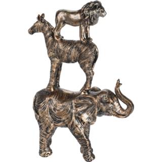 👉 Goud One Size GeenKleur Dieren stapel 27 cm 8719987548239