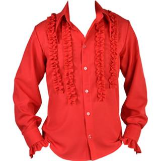 👉 Rouche blouse polyester XL Color-Rood rood Magic by Freddy rouches maat 5414349636786