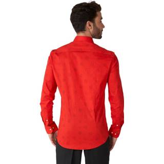 👉 Overhemd rood polyester XXL Color-Rood mannen OppoSuits Christmas heren mt 8720143859069