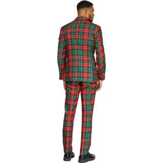 👉 Verkleedpak groen polyester Color-Groen mannen OppoSuits Trendy Tartan heren mt 46 8719874019439