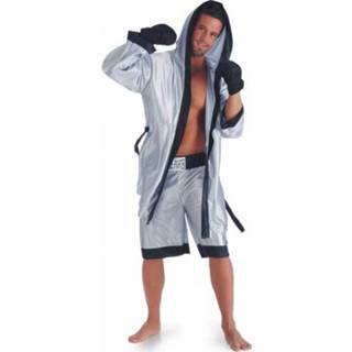 👉 Verkleedpak grijs satijn One-Size Color-Grijs mannen Carnival Toys Boxer heren maat M/L 8004761830335