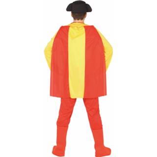 👉 Verkleedpak rood geel polyester l Color-Rood mannen Fiestas Guirca Toreador heren rood/geel maat 8434077885604
