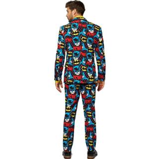 👉 Verkleedpak zwart polyester Color-Zwart mannen OppoSuits The Dark Knight heren mt 52 8719323589506