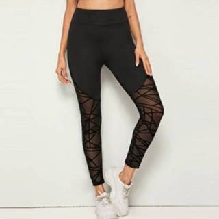 👉 Active vrouwen Dames%20Mesh%20stiksels%20strak%20heuplifting%20joggingbroek%20%28M%29