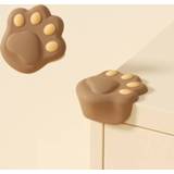Tafel siliconen active kinderen 5 PCS Anti-Collision Protection Corners Guard (Claw Face Coffee)