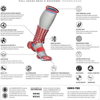 👉 Compressiesok wit polyamide Color-Wit Compressport compressie-sokken Recovery Full Sock mt 39-41 7640179679985