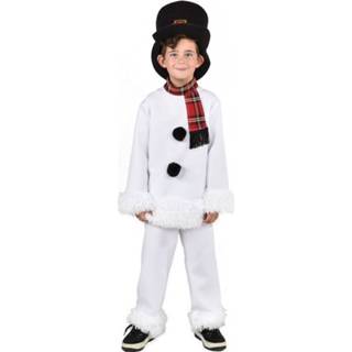 👉 Verkleedpak wit polyester Color-Wit jongens Magic Design Sneeuwpop mt 128/140 5414349637998