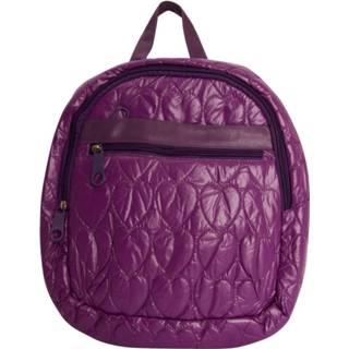 👉 Polyester stof One Size Color-Meerkleurig paarse Biggfashion-rugzak | Functioneel Schooltas Verstelbare riem Hartpatroon Rits kleur 35 cm 3 onderwerpen Mini maat 8680025034550