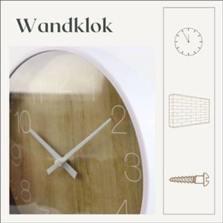 👉 Wandklok One Size bruin Orange85 - Houtlook 25 cm Klokken 8720663540980