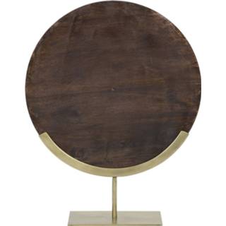 👉 Ornament hout One Size Color-Bruin Kamudi - Hout/Antiek Brons 45x56 cm 8717807323882