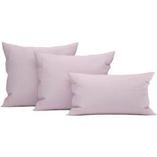 👉 Kussenslop katoen lila Heckett & Lane Wafel Kussensloop - pale lilac 50x50cm 8718518309486