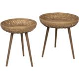 👉 Bijzettafel GeenKleur Clayre & Eef (2) Ø 50*60 / 42*46 cm 64720 8717459766891