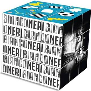 👉 Wit zwart kunststof junior Karactermania Rubik's Cube Juventus 6 cm wit/zwart 8414606827916