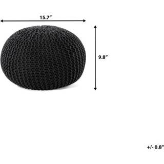 Poef zwart katoen s One Size Color-Zwart CONRAD 4260580921959