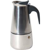 👉 Espressomaker zilver klein One Size Color-Zilver - 2 kops – Koffiepot Espresso op vuur Koffie 14x10x8cm 8720359700674