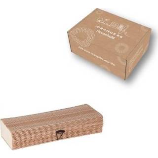 👉 Opbergdoos bamboe One Size hout Orange85 - Opbergbox 2 stuks Bamboedoos Organiser Opbergdozen 8720289411169