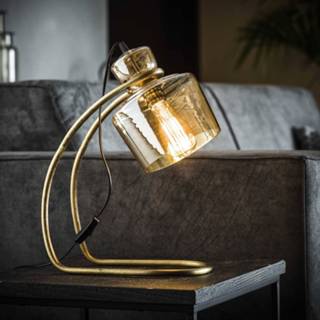 👉 Moderne tafel lamp glas Color-Koper One Size goudkleurig tafellamp April 8720168881762
