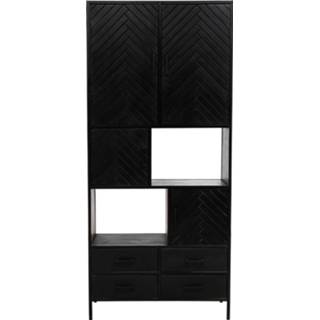 👉 Wand kast no color One Size zwart Kick Wandkast Hugo - 90 cm 8720604671261