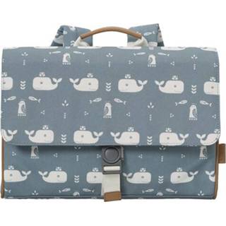 👉 Boekentas blauw active Fresk walvis - blue fog 26 cm 8719638236232
