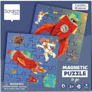 👉 Puzzelboek active Scratch europe magnetisch ruimte - 2x20st 5414561811541