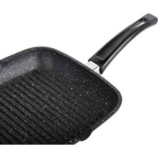 Grillpan zwart marmer GeenKleur met non-stick coating - 28cm 7436949766777