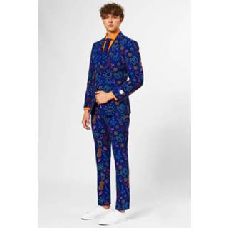 👉 Verkleedpak blauw polyester Color-Blauw mannen OppoSuits Doodle Dude heren mt 54 8719323585416