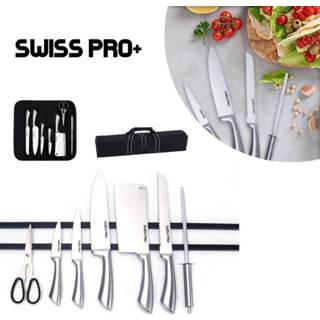 👉 Messenset GeenKleur Professionele in nylon draagtas - Swiss PRO+ | 8-delig 7442156119138